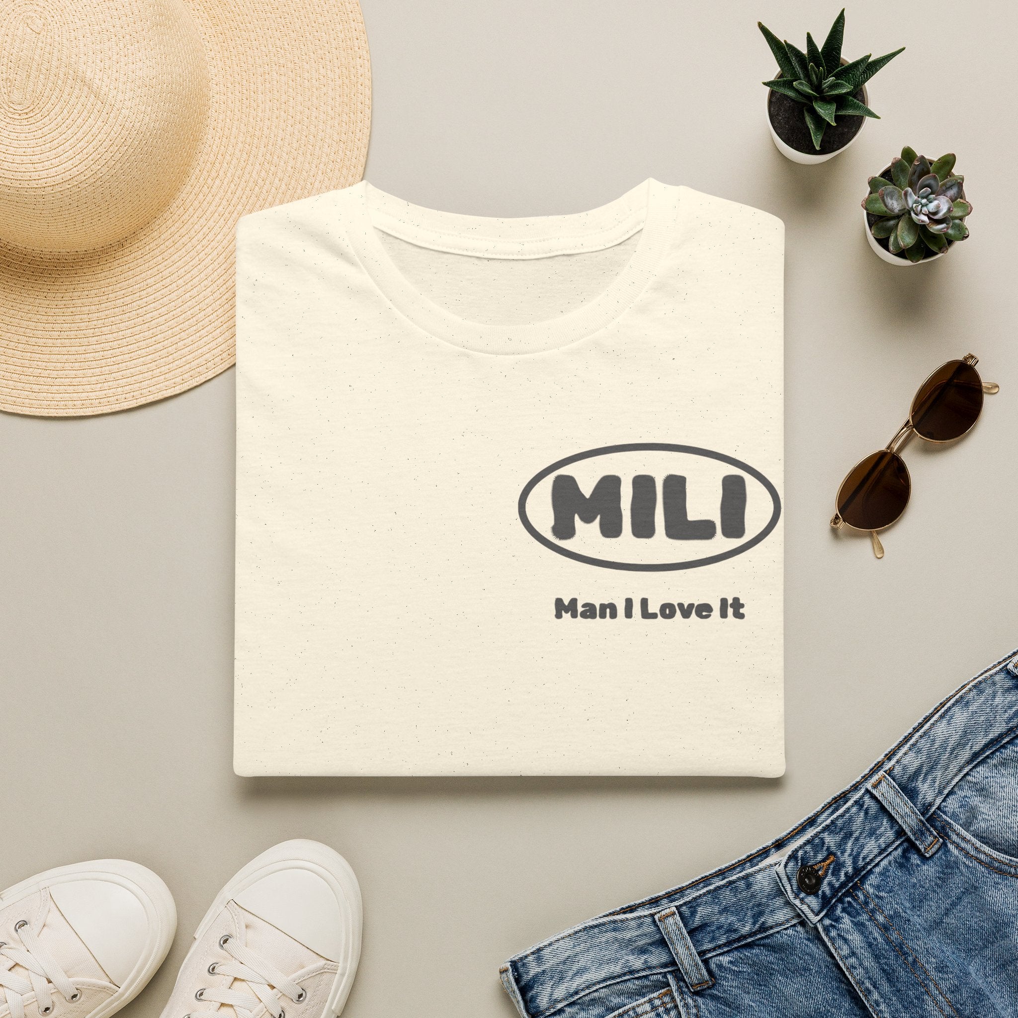 MILI Man I Love It T-Shirt Simple